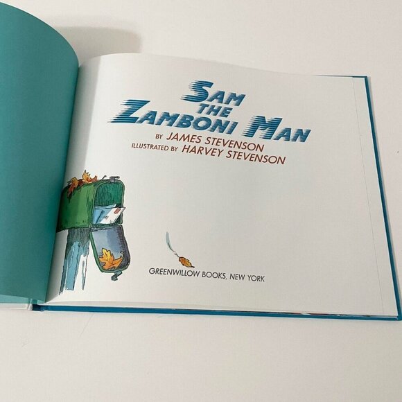 Vtg 1998 Sam the Zamboni Man Hardcover James Stevenson - Picture 7 of 16